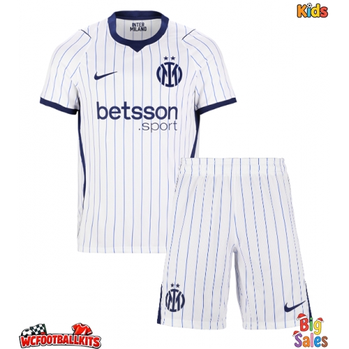 Inter Milan Alessandro Bastoni #95 Replica Away Stadium Kit for Kids 2026-27 Short Sleeve (+ pants)